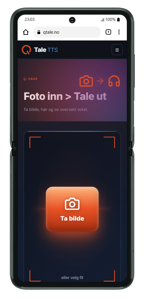 Qsnap-kameraet på Galaxy Z Flip